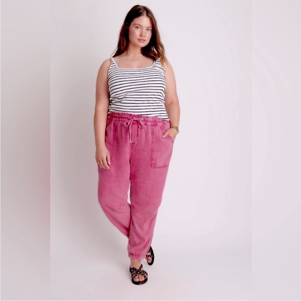Anthropologie Rhys Utility Linen Blend Jogger